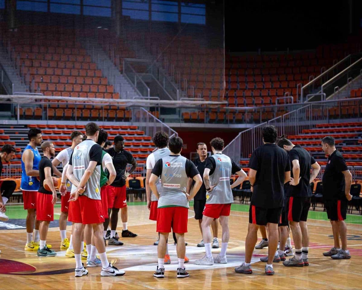 A Milli Basketbol Takımı Bosna Hersek Maçı Öncesi İlk İdmanını Tamamladı