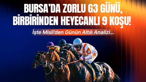 Bursa Osmangazi Hipodromu'nda G3 Heyecanı: Yarışseverleri Zorlu Bir Gün Bekliyor