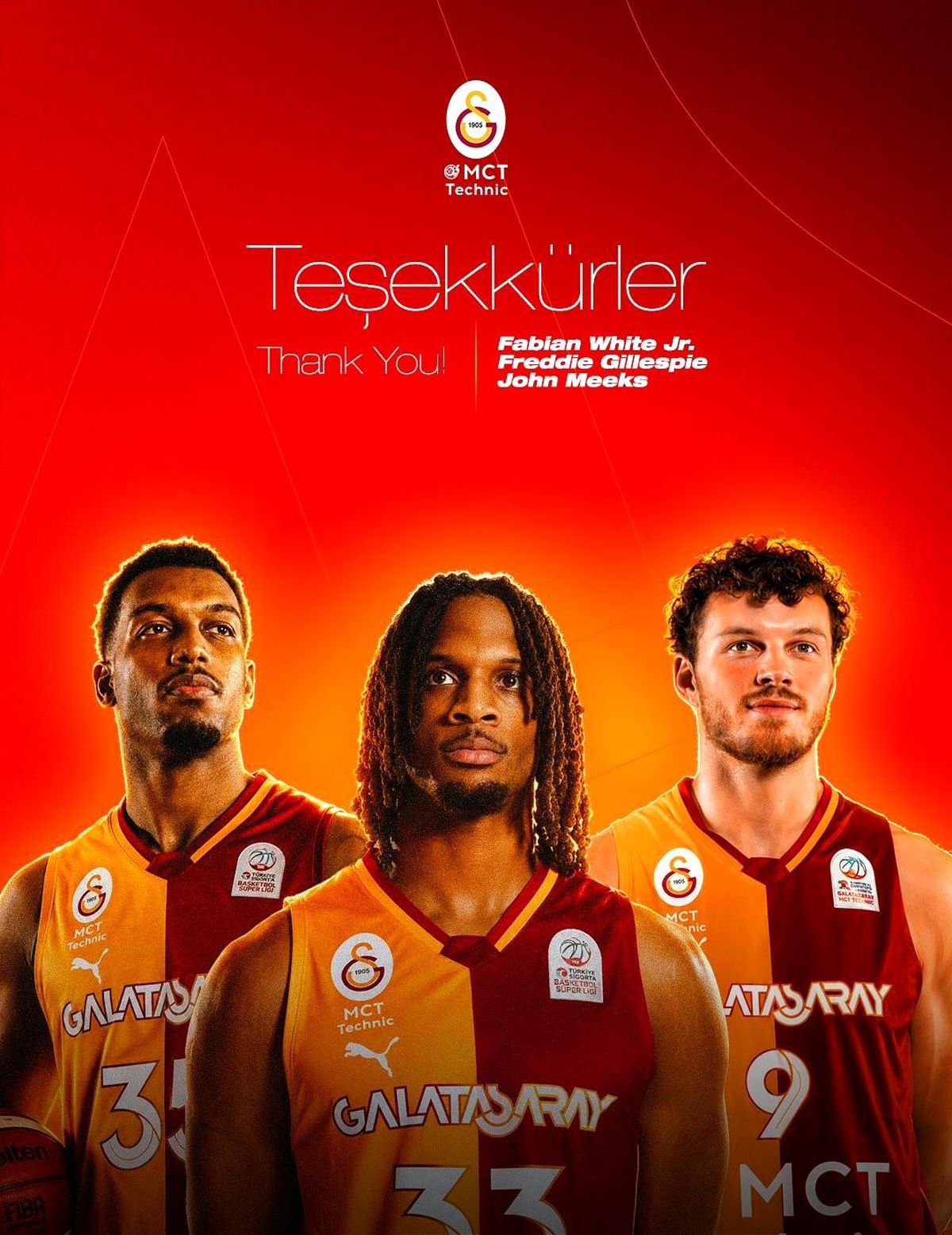 Galatasaray Erkek Basketbol Takımı'nda Kadro Revizyonu: Üç Yabancı Oyuncuyla Yollar Ayrıldı