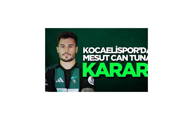 Kocaelispor'dan Mesut Can Tunalı'ya Teşekkürle Veda: Şampiyonlukların Orta Saha Neferiyle Yollar Ayrıldı